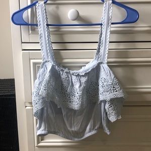 American Eagle lace crop top tank